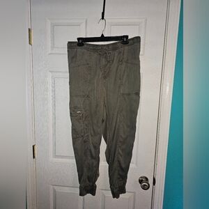 Women's Olive Cargo Pants Nicole Miller XL